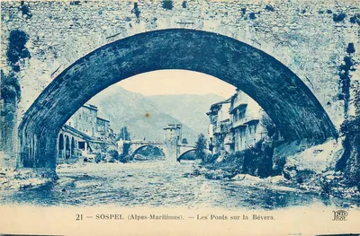 Sospel (Alpes-Maritimes) — Os Pontes sobre a Bévera — JND Phot.
