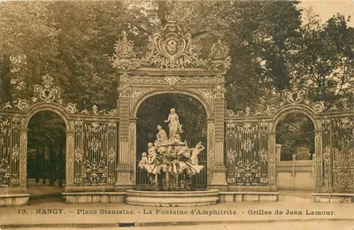 Nangy - Plac Stanisława - Fontanna Amphitryty - Szczeliny Jeana Lamoura
