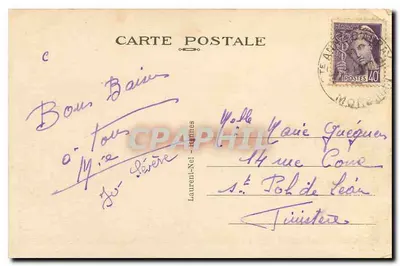 Sainte-Anne-d'Auray — Pellegrinos tomando seu almoço no Campo da Espinha — Loire, n°2086 — Verso