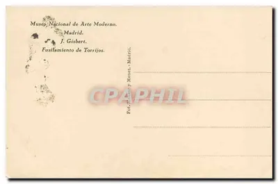 Strzelanina w Torrijos — Wykonanie z 1868 — Fot. J. Gisbert, Madryt — Rewers