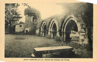 Saint-Leonard (H.-V.) — Ruínas da Abadia de l'Artige — Edição Bernard