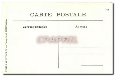 A Vendedora de Café com Leite — Os Pequenos Ofícios de Paris — C.M. n°9 — Verso
