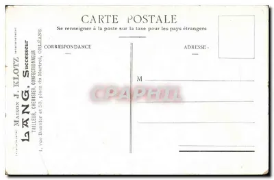 Tussen de Rietvelden — natuurlijke scène met kind — Lang, J. Klotz, Orléans — Achterkant
