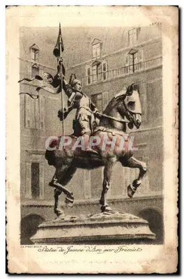 Estátua de Joana d'Arc por Frémiet — CH. PINET-DOULK, N°30