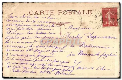 Estátua de Joana d'Arc por Frémiet — CH. PINET-DOULK, N°30 — Verso