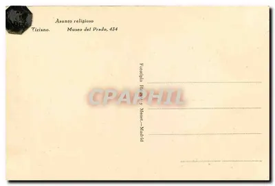 Sagrada Família — Tiziano — Editor H. y M. Madrid, n° 434 — Verso