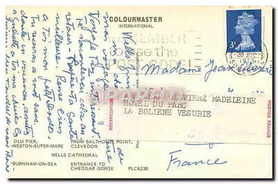 Somerset Pitoresco — Salthouse Point, Wells Cathedral, Cheddar Gorge — Colourmaster International — Verso