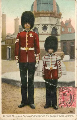 Homem mais alto e tambor mais baixo, 1º Coldstream Guards — O.166 — & G. Fayer’s ‘Orthophotome’