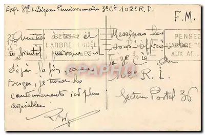 PARIS — Kolumnada Louwru — Wydawca nieznany, nr serii 305 — Rewers
