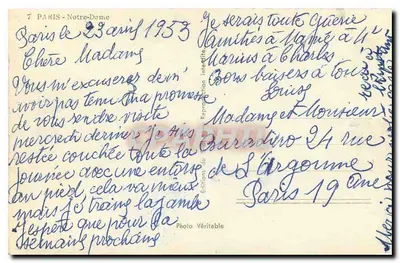 Notre-Dame w Paryżu — widok fasady — Wydawnictwo Kółka — Rewers