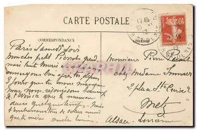 Paryż (VIIe) — Le Trocadéro pod Wieżą Eiffla — LL. — n° 1434 — Rewers