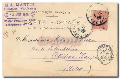 Torre Saint-Jacques — Parijs — J. L. Edit, Parijs, N° 118 — Achterkant