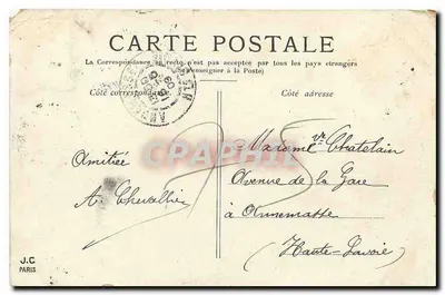 PARIS — Wielki Pałac (Champs-Élysées.) — J.C. Paris — Rewers