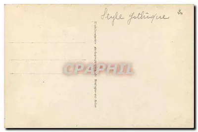 Paryż — Katedra Notre-Dame — Fronton — Portale Centralne — (Szczegół z prawej strony) — Dix Paris 5056 — Rewers