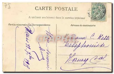 Montmartre — Die Basilika — G. C. A., Paris 665 — Rückseite