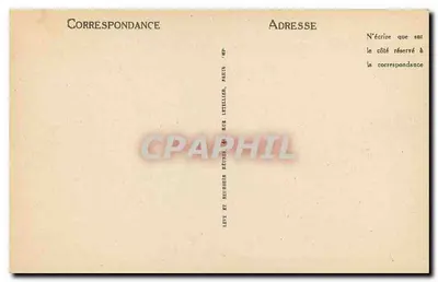 Paris — Palácio do Luxemburgo — editor Levé et Neurdein, n° 158 — Verso