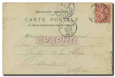 París - Casa François Le Cours de la Reine — Tarjeta postal fotográfica 44 — Reverso