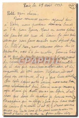Paryż — Arc de Triomphe — wydawca nieznany, nr 6 — Rewers