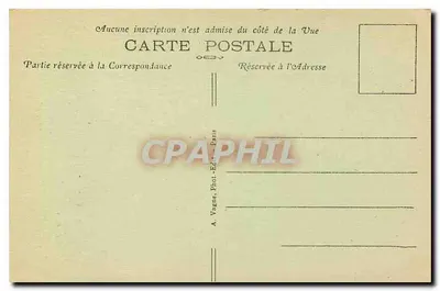 Beeld van Christus dat de voorgevel van de Basiliek van het Heilig Hart versiert — Parijs-Montmartre — A. Vagne, Fot. Ed. Parijs, n° 025 — Achterkant