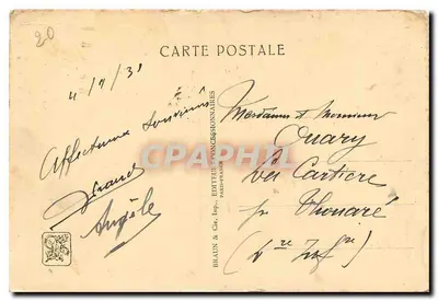 Pałac A.O.F. — Międzynarodowa Wystawa Kolonialna — Paryż 1931 — Rewers
