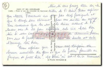 Place du Carrousel — Arc de Triomphe du Carrousel — Artif. DECOITE — Rewers