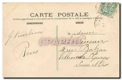 PARIS - Bois de Boulogne - Las Orillas del Lago bajo la Nieve — M. — Reverso