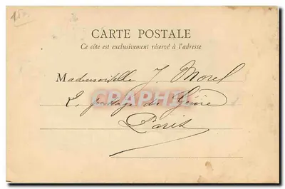 PARIS — Statua Lamartine — B.F. Paris, n° 161 — Rewers