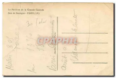 O PAVILHÃO da GRANDE CASCADE — De manhã no Bois. — Verso