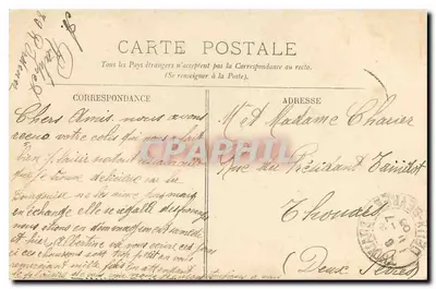 Paris — A Igreja de Saint-Sulpice — LL. — n° 741 — Verso