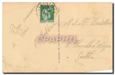 Parijs — Rue de Rivoli — Rivoli Street — Uitgever niet geïdentificeerd, nr. 22 — Achterkant