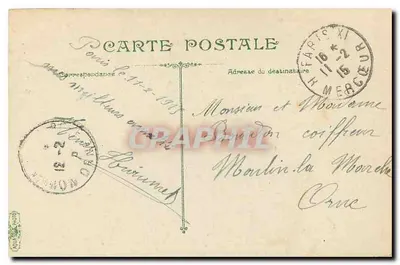 Plaza de la República — Columna de la República — París — editada por París — Reverso