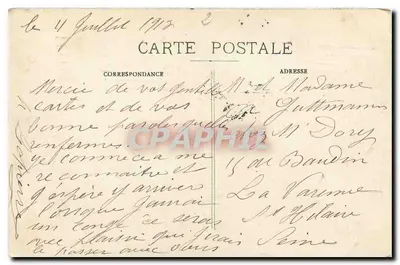 Parijs - La Sorbonne — uitzicht op het gebouw en de straat — onbekende uitgever, n° 40 — Achterkant