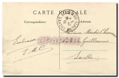 París (1° arr.) — La Rue de Rivoli y el Jardín de las Tullerías — M. M. — Reverso