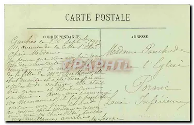 Paryż — Mały Most w Parku Monceau — LL. n° 1121 — Rewers
