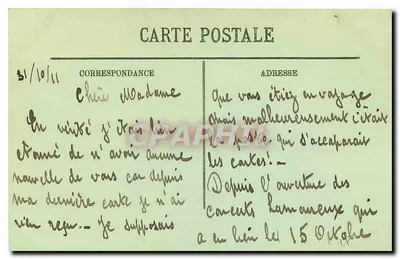 Parijs (VIII) — De Avenue des Champs-Élysées en de Paarden van Marly — LL. — Achterkant