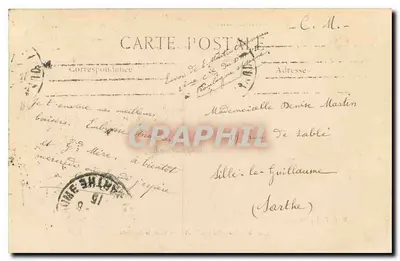 Bois de Boulogne — Sob a Cascata — M.C.F.L., Paris-Montreuil — Verso