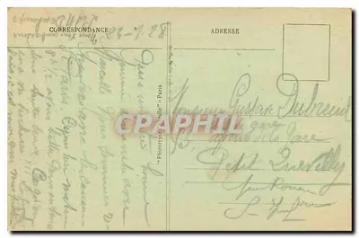 Paryż — Most Alexandre-III, Wieża Eiffla i Trocadéro — Fototypia Belle, n°185 — Rewers