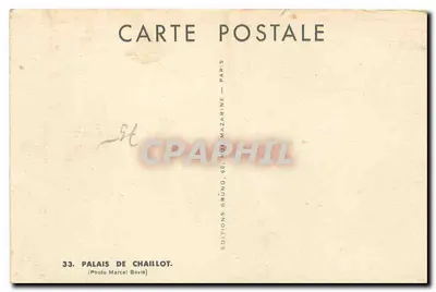 Palais de Chaillot — Parijs — Edities Mazarine — Achterkant