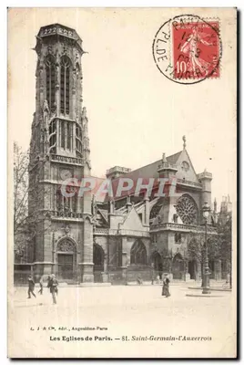 Igreja de Saint-Germain-l'Auxerrois — Paris — J. & Cm, editor, Angoulême-Paris — 81