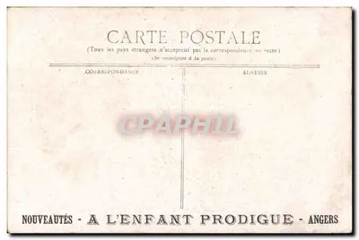 Le Petit Poucet — In het bos, Petit Poucet strooit brokken brood om zich te oriënteren — C. et R.S. PARIS, n°2 — Achterkant