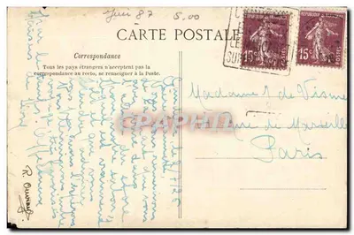 Caudebec-en-Caux — La Levrière — Rue de la Vicomte — Comércio de vinagreiro — Verso
