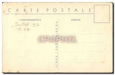 Vista dos lojas "Printania", Rouen — filial do Printemps, Paris — 1929 — Verso