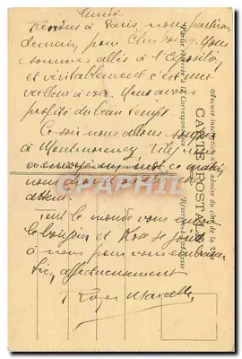 Paris — A Madeleine — A.P. Igreja da Magdalena — Verso