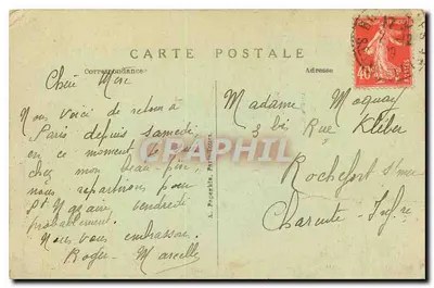 Paris — O Ponte Alexandre III — A.P. — Verso