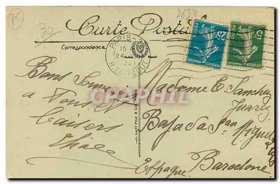 Paris — O Hotel de Ville e o Pont d'Arcole — LL. n° 118 — Verso