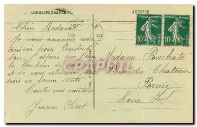 Paryż - La Conciergerie — widok z nabrzeża i mostu — wydawca nieznany, nr 202 — Rewers