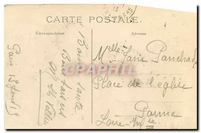 Parijs — Panorama van het Stadhuis en de Kathedraal van Notre-Dame — J.H. n°287 — Achterkant