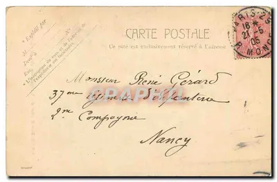 Diana de Versailles (Luxemburgo) — estátua de Diana segurando um cervo — editor desconhecido, n° 3146 — Verso