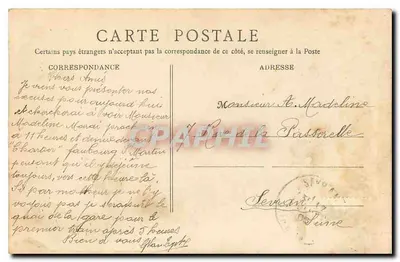 PARIS – Parc Monceau – A Colunata — editor desconhecido, n°19 — Verso