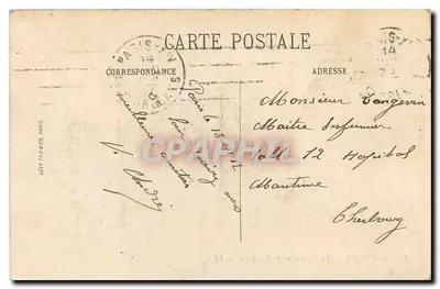 Paryż (1er) — Pomnik Gambetta — LL. nr 47 — Rewers